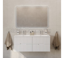 Мебель для ванной комнаты Cezares Duet 120 bianco lucido, раковина Cezares CZR-8073-120-2 двойная