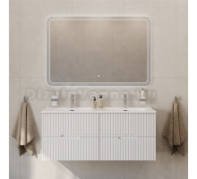 Мебель для ванной комнаты Cezares Duet 120 bianco lucido, раковина Cezares CZR-8095-120-2 двойная