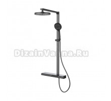 Душевая стойка Vincea Aspire VSFS-4AS1GM с изливом, вороненая сталь