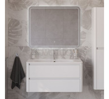 Мебель для ванной комнаты Cezares Relax 100 bianco lucido, раковина Cezares CZR-1000/480-LV-MR-NV