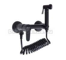 Гигиенический душ со смесителем Maretti Project Black PB30RN69, черный