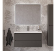 Мебель для ванной комнаты Cezares Relax 100 оружейная сталь, раковина Cezares CZR-1000/480-LV-MR-NV