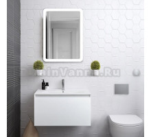 Мебель для ванной комнаты Art&Max Latina 80 подвесная, с ящиком, белая