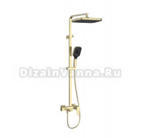 Душевая стойка Vincea Cube VSFS-4C12BG брашированное золото