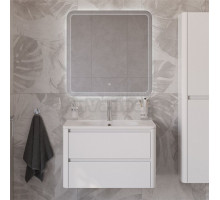 Мебель для ванной комнаты Cezares Relax 80 bianco lucido, раковина Cezares CZR-800/480-LV-MR-NV