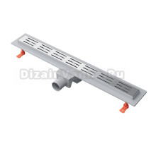 Душевой трап (лоток) EWRIKA 70 см с решеткой Rain, хром