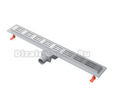 Душевой трап (лоток) EWRIKA 80 см с решеткой Rain, хром