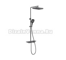 Душевая стойка Vincea VSFS-411GM с изливом, вороненая сталь