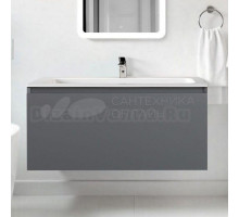 Тумба с раковиной Art&Max Latina 100 подвесная, серая