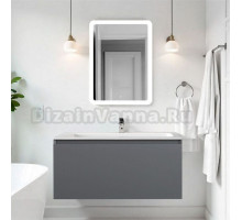 Мебель для ванной комнаты Art&Max Latina 100 подвесная, серая