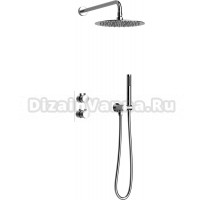 Душевой комплект AltroBagno Unione 040407 Cr С ВНУТРЕННЕЙ ЧАСТЬЮ, хром