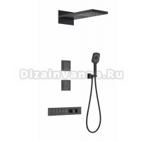 Душевой комплект Wonzon & Woghand WW-D4538-A-MB С ВНУТРЕННЕЙ ЧАСТЬЮ, матовый черный