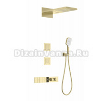Душевой комплект Wonzon & Woghand WW-D4538-A-BG С ВНУТРЕННЕЙ ЧАСТЬЮ, брашированное золото