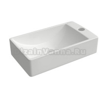 Раковина маленькая в туалет Aqueduto Pequeno PEQR0210 R белая глянцевая