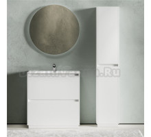 Мебель для ванной комнаты Sancos Libra Floor 80 белый глянец, белая раковина CN7005