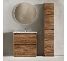 Мебель для ванной комнаты Sancos Libra Floor 80 дуб чарльстон, белая раковина CN7005