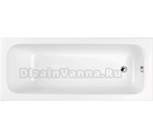 Акриловая ванна WHITECROSS Vibe 180x75 см, пристенная, белая, с каркасом