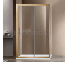 Душевой уголок Vincea Garda VSR-1G8015CLG 150х80, профиль брашированное золото, стекло прозрачное
