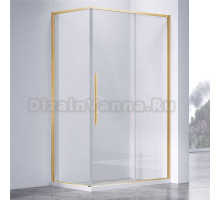 Душевой уголок Vincea Slim-N VSR-4SN8012CLG 120х80, профиль брашированное золото, стекло прозрачное
