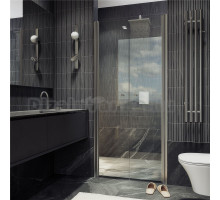 Душевая дверь в нишу Maybahglass MGD-425-5 120 см, профиль матовый хром, стекло прозрачное