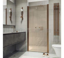 Душевая дверь в нишу Maybahglass MGD-427-2 120 см, профиль матовая бронза, стекло бронза