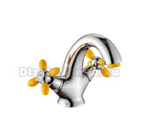 Смеситель для раковины Potato 71-10 P1071-10 хром, желтый