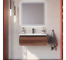 Мебель для ванной комнаты Cezares Slider 80 подвесная, 1 ящик, орех дымчатый