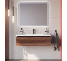 Мебель для ванной комнаты Cezares Slider 100 подвесная, 1 ящик, орех дымчатый