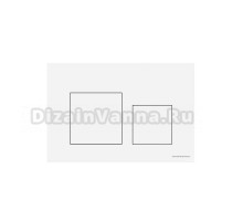 Кнопка смыва Ceramicanova Balance Square CN12-002W глянцевый белый