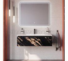 Мебель для ванной комнаты Cezares Slider 100 подвесная, 1 ящик, черный фьюжн