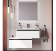 Мебель для ванной комнаты Cezares Slider 80 подвесная, 2 ящика, белая