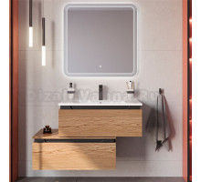 Мебель для ванной комнаты Cezares Slider 80 подвесная, 2 ящика, дуб тангент