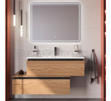 Мебель для ванной комнаты Cezares Slider 100 подвесная, 2 ящика, дуб тангент