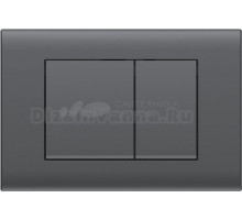 Кнопка смыва Vincea VFP-001GM вороненая сталь