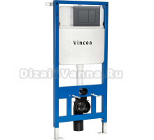 Система инсталляции для унитазов Vincea VIS-601 с кнопкой смыва VFP-001GM вороненая сталь