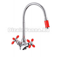 Смеситель для кухни Potato 71-5 P5871-5 хром, красный