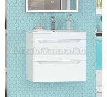 Тумба под раковину без столешницы Misty Бриз 60 подвесная, белая матовая