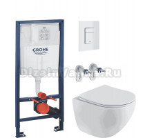 Комплект Унитаз подвесной BelBagno Libero BB11051CH-TOR/SC + Инсталляция Grohe Rapid SL 38772SH0 3 в 1 с панелью смыва