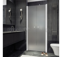 Душевая дверь в нишу Maybahglass MGD-436-1 89 см, профиль матовый белый, стекло сатин