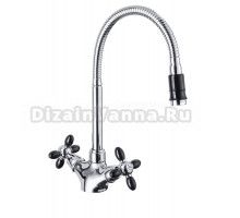 Смеситель для кухни Potato 71-6 P5871-6 хром, черный