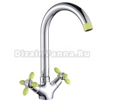 Смеситель для кухни Potato 71-11 P4471-11 хром, зеленый