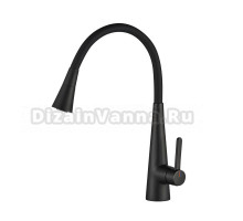Смеситель для кухни Rose R213H с гибким изливом, черный