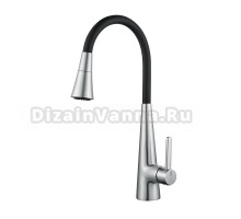 Смеситель для кухни Rose R213L с гибким изливом, сатин