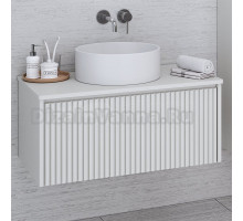 Тумба под раковину со столешницей Aqua de Marco Monaco 80 белый софт