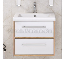 Тумба под раковину без столешницы Aqua de Marco Melbourne V.2.0 60 подвесная, дуб, белая