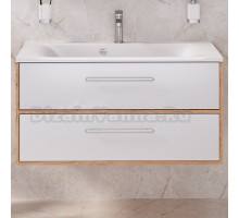 Тумба под раковину без столешницы Aqua de Marco Melbourne V.2.0 100 подвесная, дуб, белая