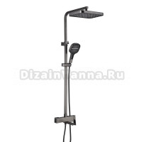 Душевая стойка Rose R1056T оружейная сталь