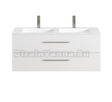 Тумба под раковину без столешницы Creto Ares 120 двойная, white