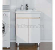 Тумба с раковиной СаНта Марс 60 напольная, янтарная