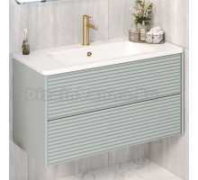 Тумба с раковиной Aqua de Marco Parma 100 подвесная, мята